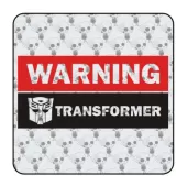 WARNING TRANSFORMER Aufkleber 2
