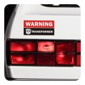 Autocollant warning transformer