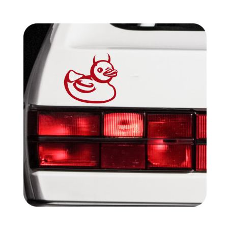 Autocollant demon duck