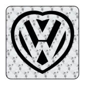 Sticker Corazon VW 2