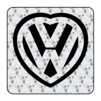 Autocollant Corazon VW 2
