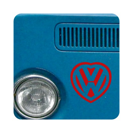 Pegatina CORAZON VW. Pegatinas para Camper y Autocaravana