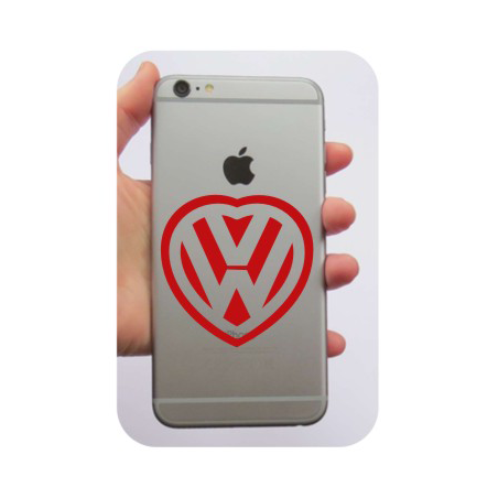 Pegatina CORAZON VW. Pegatinas para Camper y Autocaravana