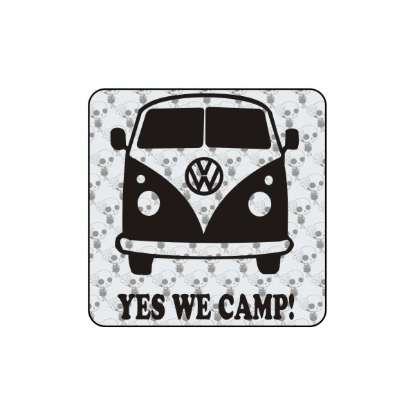Pegatina YES WE CAMP. Pegatinas para Camper y Autocaravana