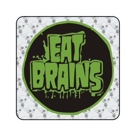 EAT BRAINS Aufkleber