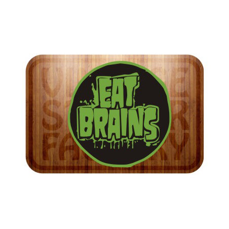 EAT BRAINS Aufkleber