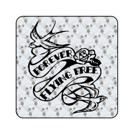 Sticker forever flying free
