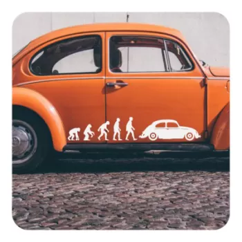 Autocollant evolucion beetle