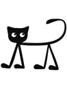 Autocollant gato