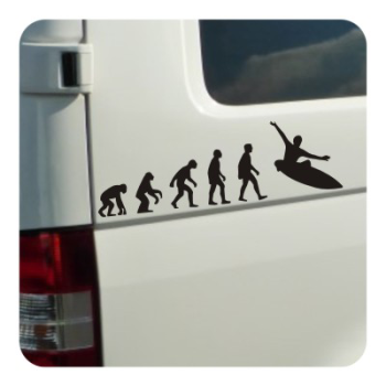 Sticker evolucion surf