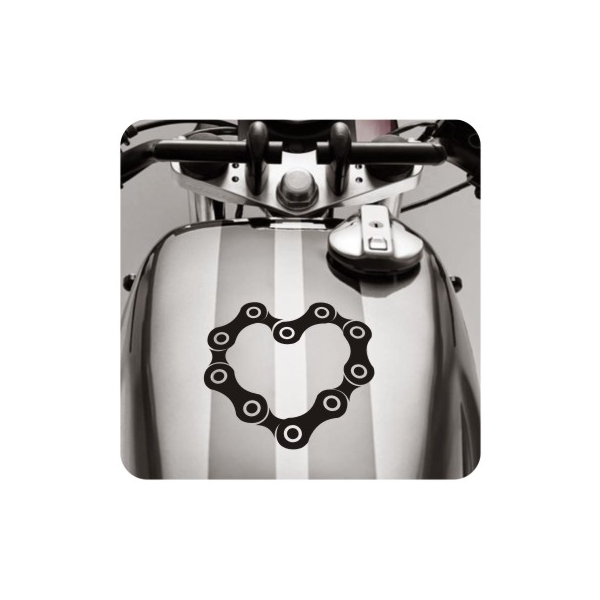 Autocollant corazon de cadena