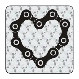 Autocollant corazon de cadena 2