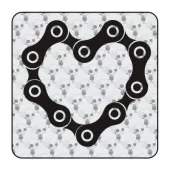 Sticker corazon de cadena 2