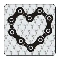 Autocollant corazon de cadena 2