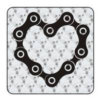 Pegatina de vinilo CORAZON DE CADENA 2