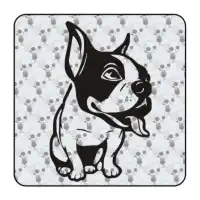 Sticker bull dog frances 2