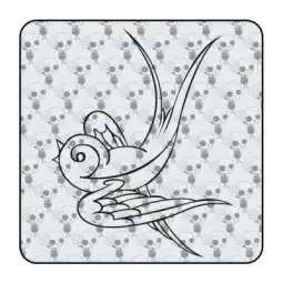 Autocollant golondrina old school 2