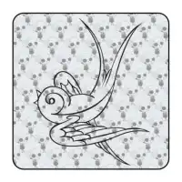 Sticker golondrina old school 2