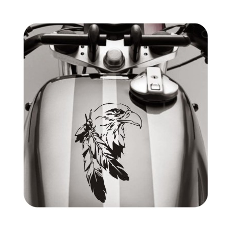 Sticker aguila plumas