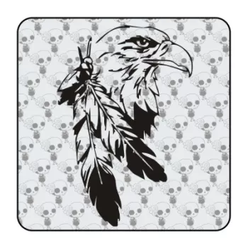 Sticker aguila plumas