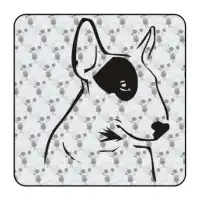 Autocollant bull terrier 2