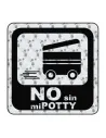 NICHT OHNE MEINE POTTY - NO SIN MI POTTY Aufkleber