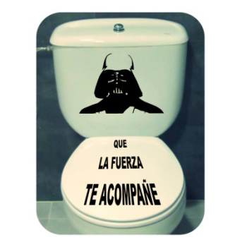 DARTH VADER - QUE LA FUERZA TE ACOMPANE Aufkleber