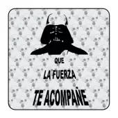 Autocollant darth vader - que la fuerza te acompane 2