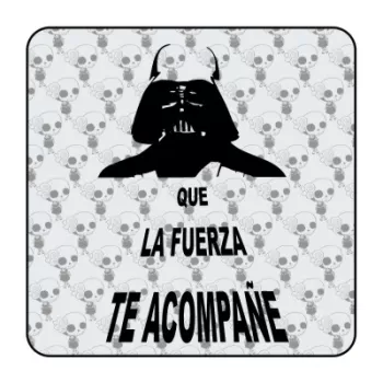 Pegatina DARTH VADER - QUE LA FUERZA TE ACOMPANE. Pegatinas freaks, pegatinas frikis.