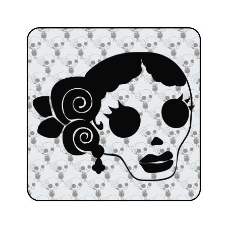 Autocollant calavera dia de muertos