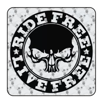 RIDE FREE Aufkleber