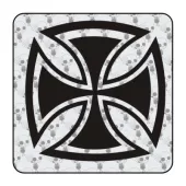 Sticker cruz de malta 2