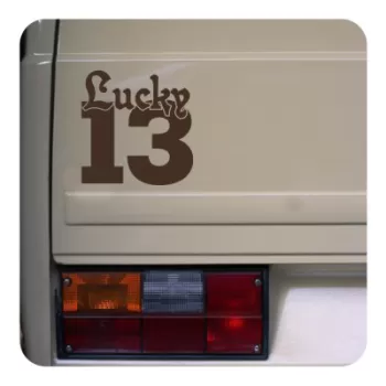 Autocollant lucky 13