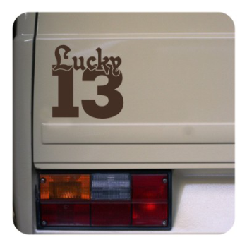 Sticker lucky 13