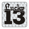 Sticker lucky 13