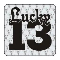 Pegatina de vinilo LUCKY 13 2