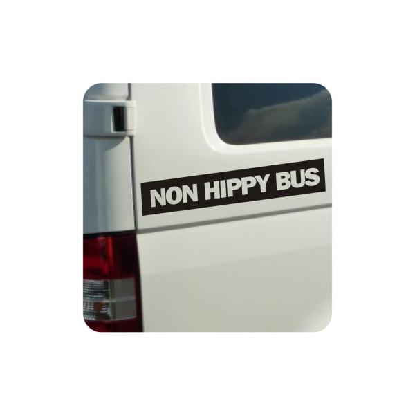 NON HIPPY BUS Aufkleber