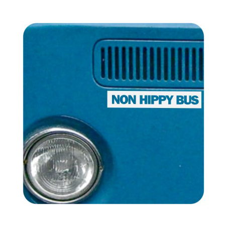Autocollant non hippy bus