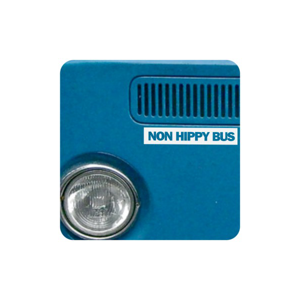 NON HIPPY BUS Aufkleber