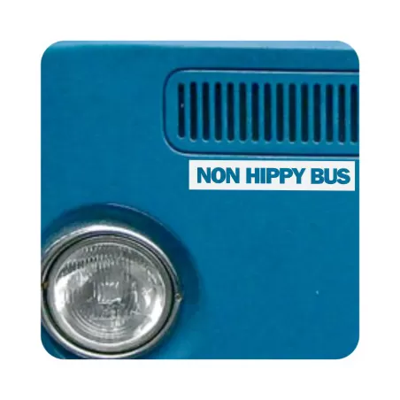 Pegatina NON HIPPY BUS. Pegatinas para Camper y Autocaravana