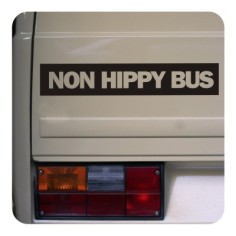Pegatina NON HIPPY BUS. Pegatinas para Camper y Autocaravana