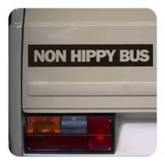 Pegatina NON HIPPY BUS. Pegatinas para Camper y Autocaravana