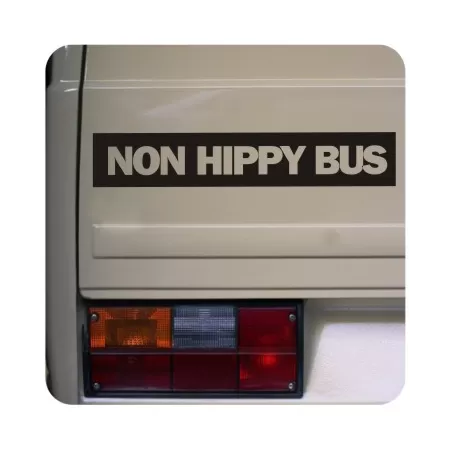 Autocollant non hippy bus