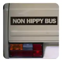 Autocollant non hippy bus