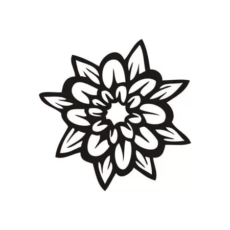 Sticker flor tattoo