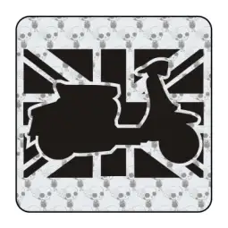 Autocollant lambretta union jack 2