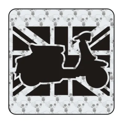 Sticker lambretta union jack 2