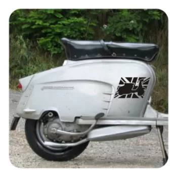 Autocollant lambretta union jack