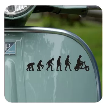 Sticker evolucion vespa