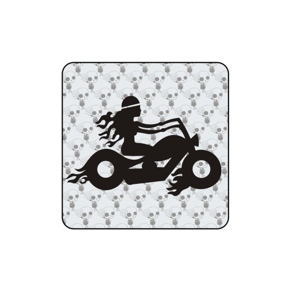 Motorradfahrer Aufkleber